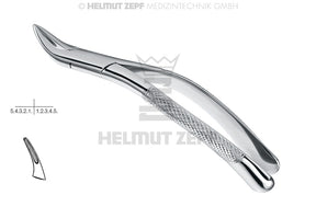 Tomes American Pattern extraction forceps upper lower roots #69 by Helmut Zepf 14.069.00