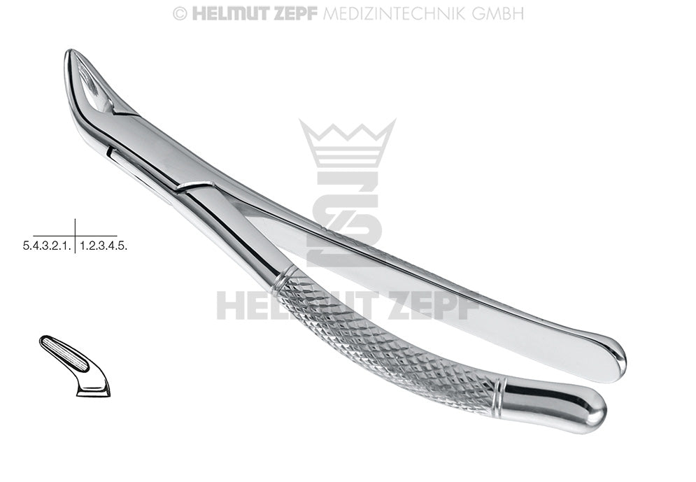 Helmut Zepf pediatric extraction forceps lower teeth Cryer #151-S American Pattern, No. 14.151.05