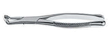 Helmut Zepf lower third molar extraction forceps American pattern #222, stainless steel dental instrument