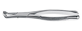 Helmut Zepf lower third molar extraction forceps American pattern #222, stainless steel dental instrument