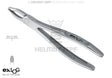 Helmut Zepf exLOG #34A upper incisor extraction forceps with special beaks for deep and parallel grip, No. 15.034.01
