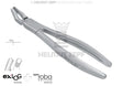 Helmut Zepf exLOG #17 upper right molar extraction forceps with special beaks for deep parallel grip No.15.217.00