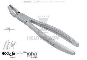 Helmut Zepf exLOG #17 upper right molar extraction forceps with special beaks for deep parallel grip No.15.217.00