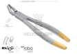 Helmut Zepf exLOG #17 upper molar extraction forceps diamond coated jaws for upper right molars deep parallel grip
