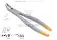 Helmut Zepf exLOG #18 upper molar extraction forceps diamond coated jaws for upper left molars deep parallel grip