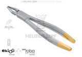 Helmut Zepf dental extraction forceps upper incisors and cuspids exLOG #34M Diamond Coated Jaws Deep Parallel Grip