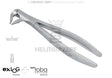 Helmut Zepf extraction forceps exLOG 36N dental instrument #36N stainless steel tooth extraction tool