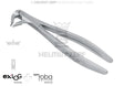 extraction forceps exLOG 36M dental instrument by Helmut Zepf #15.236.08, stainless steel