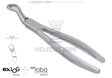 Helmut Zepf exLOG #67A upper wisdom teeth extraction forceps with special beaks for deep and parallel grip