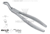 Helmut Zepf exLOG #67A upper wisdom teeth extraction forceps with special beaks for deep and parallel grip