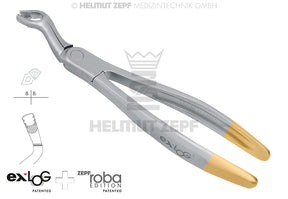 upper wisdom teeth extraction forceps diamond coated exLOG #67A special beaks deep parallel grip Helmut Zepf 15.267.01D