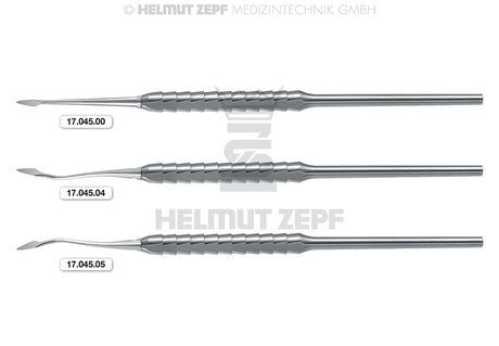 root elevator approximal desmotome dental instrument #0 Straight 3mm Single-Ended ZEPF Handle Helmut Zepf 17.045.00