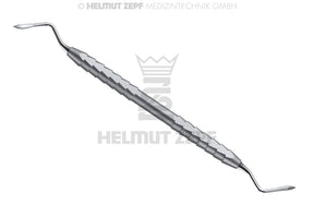 Root Tip Elevator Heidbrink #3 Serrated 2.5mm Double-Ended ZEPF Handle by Helmut Zepf