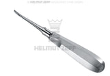 Root Tip Elevator angled flat root elevator dental instrument 3mm #61 Standard Handle Thumb-Rest 160mm Helmut Zepf 17.100.61