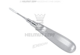 modified root elevator Beck dental instrument, Root Tip Elevator 3.5mm, Standard Handle Thumb Rest, Helmut Zepf 17.200.02