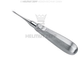 Root Tip Elevator Apical #301 by Helmut Zepf, standard handle with thumb rest for precise root fragment removal