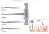 Winter root elevator left dental instrument #11-L by Helmut Zepf 17.336.15 for root separation