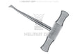 Winter root elevator right dental instrument #11-R by Helmut Zepf, stainless steel with textured grip handle