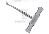 Winter left root elevator dental instrument #12-L by Helmut Zepf, stainless steel handle, No. 17.337.15