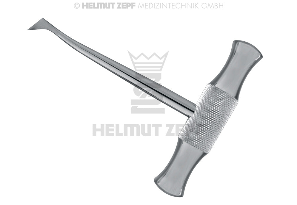Helmut Zepf Winter root elevator right #12-R No. 17.337.16 dental surgical instrument with textured handle
