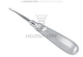 Root Tip Elevator Lindo Levien LLMC Curved-Up Tip 3.5mm by Helmut Zepf for precise dental root extraction