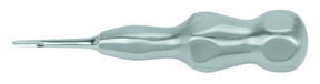 Dental Elevator Root Elevator Beveled Edge Left 3mm Straight Short Shaft Carpal Handle TOUCHGRIP Design by Dr. Hürzeler Zuhr