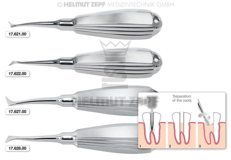 Root Tip Elevator No. 21 by Helmut Zepf 17.621.00 – Precision Dental Surgical Instrument for Root Tip Removal
