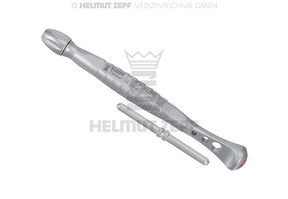 Helmut Zepf Twister Handle with interchangeable insert, universal handle for bone condensers, spreaders & elevators, yellow end cap