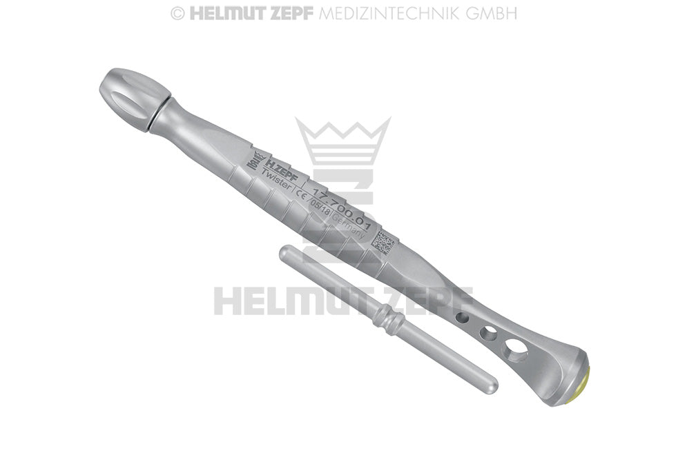 Helmut Zepf Twister Handle with interchangeable insert, universal handle for bone condensers, spreaders and elevators, No. 17.700.01