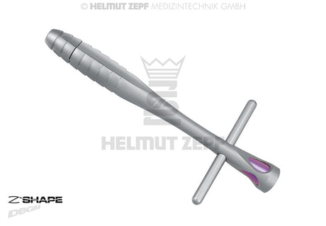 Z-SHAPE universal handle instrument holder hex adapter AF4 sandblasted by Helmut Zepf 17.710.00