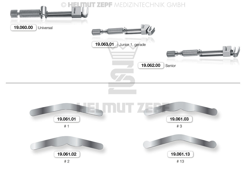 universal Tofflemire matrix retainer by Helmut Zepf No. 19.060.00 with matrix bands assortment