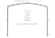 Helmut Zepf rubber dam forceps frame size M, 10x9.5cm dental frame only, No. 19.125.00