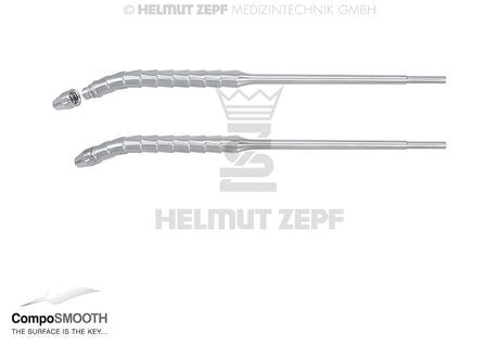 CompoSmooth Composite Instrument Brush Holder ZEPF Handle Curved 30° by Helmut Zepf No. 19.200.30