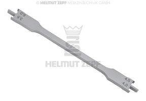 bracket positioner for 018 slot stainless steel 13 cm by Helmut Zepf No. 19.260.00AS