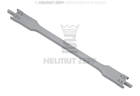 Bracket Positioner for 022 Slot Stainless Steel 13cm by Helmut Zepf No.19.260.10AS