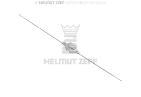 Bowman probe German silver dental instrument #1/2, 13cm, 0.9-1.1mm diameter by Helmut Zepf No.19.572.12