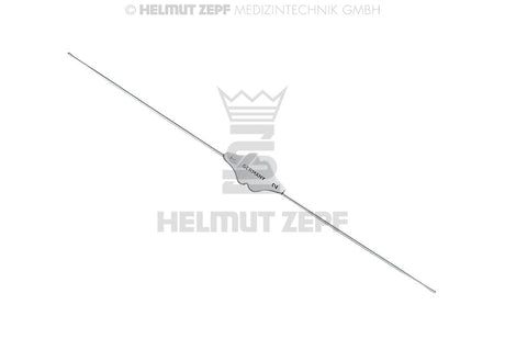 Bowman probe German silver dental instrument #1/2, 13cm, 0.9-1.1mm diameter by Helmut Zepf No.19.572.12
