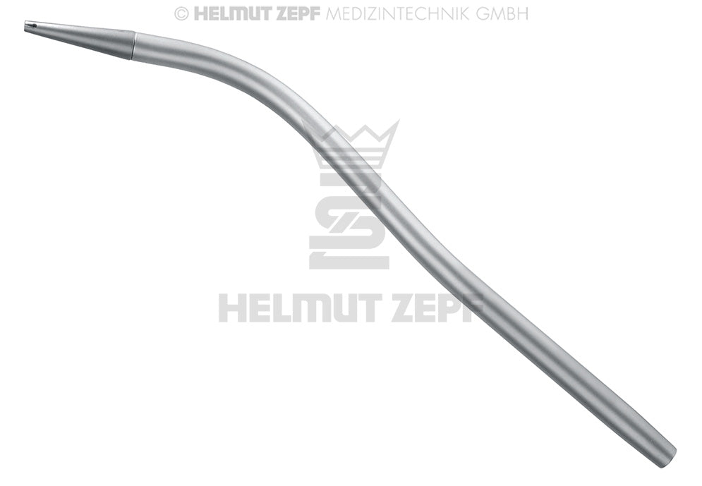 Tonsil suction tube surgical aspirator by Helmut Zepf, Sinusline with 1.5mm titanium tip, No. 19.651.13