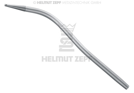 Tonsil suction tube surgical aspirator by Helmut Zepf, Sinusline with 1.5mm titanium tip, No. 19.651.13
