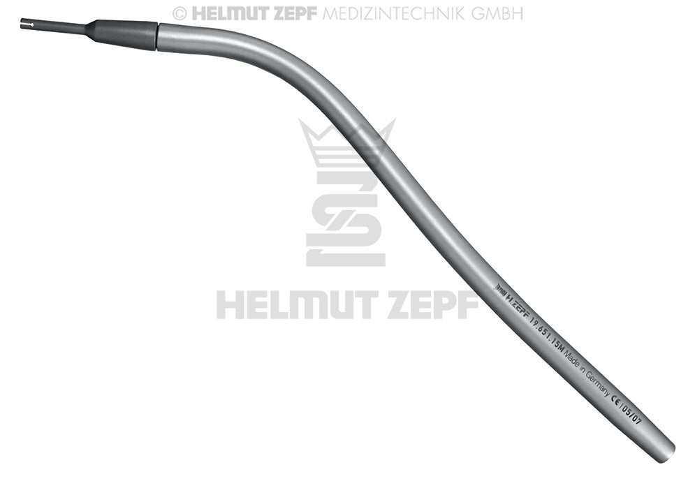 Helmut Zepf tonsil suction micro aspirator tube Sinusline Ti-Tip Ø1.5x15mm ENT surgical instrument No.19.651.15M