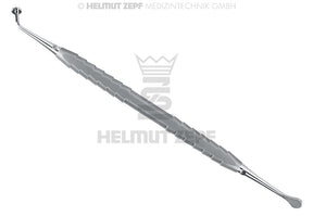 Augmentation material applicator filling instrument by Helmut Zepf No. 19.714.22, double-ended dental tool