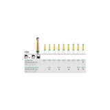 Busch 1SX 014 RA ROUND SX-CUT CARBIDE - (Pack of 6) Bur Made in Germany