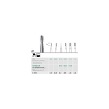 Busch 21 014 RA FISS CYL CARBIDE - (Pack of 6) Bur Made in Germany