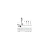 Busch 21R 012 HP FISS CYL RD CARBIDE - (Pack of 6) Bur Made in Germany