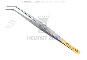 London-College cotton and dressing tweezers with diamond points, 15cm, Helmut Zepf 22.014.03