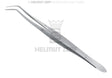 Meriam 16cm serrated dental tweezers with cross grooves by Helmut Zepf No. 22.051.03