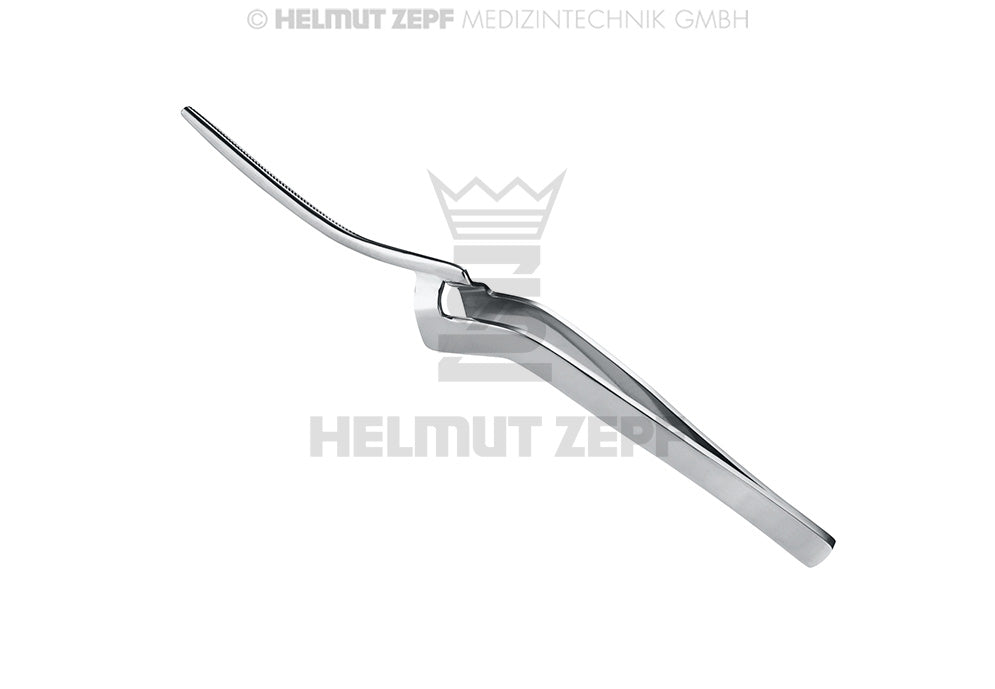 Helmut Zepf 22.101.15 Miller articulating paper forceps, curved, 15 cm