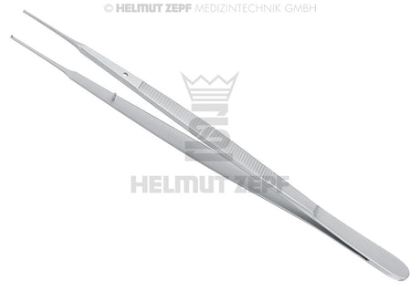 gerald tissue forceps, 1x2 Teeth, 7" Straight, Helmut Zepf 22.430.17 – Precision Surgical Instrument