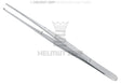 Helmut Zepf semken tissue forceps, 1x2 teeth, straight, 6" (15cm) - precision dental instrument No. 22.480.15