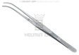Helmut Zepf semken tissue forceps, curved, 1x2 teeth, 6 inch, stainless steel dental instrument No. 22.481.15